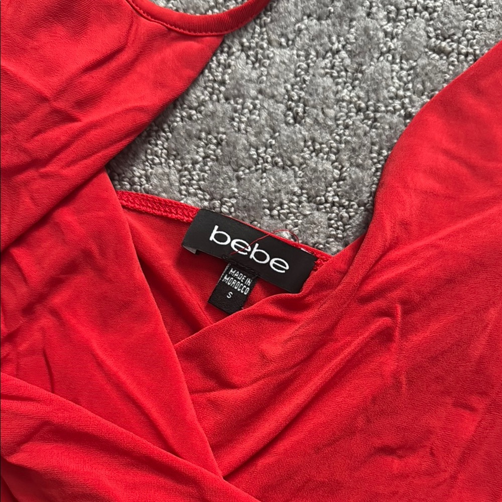 Red One Piece Tank Top Bodysuit - Picture 2 of 2